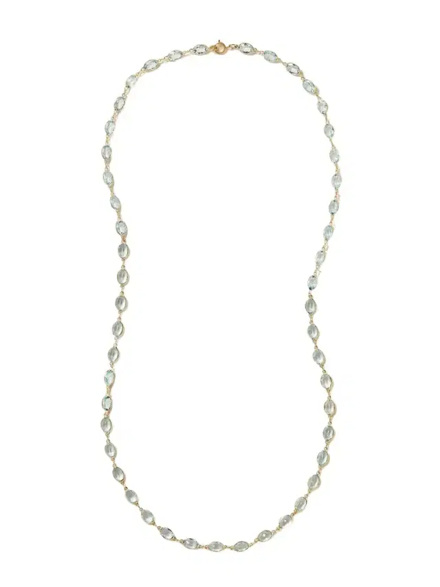 JIA JIA Chakra Gold Aquamarine Necklace
