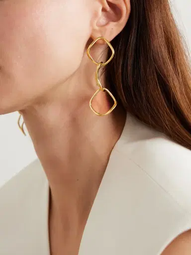 YSSO Hermes Gold-plated Earrings | Thumbnail 2