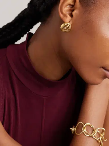 YSSO Flower Bud Mini Gold-plated Earrings | Thumbnail 4 YSSO Flower Bud Mini Gold-plated Earrings | Thumbnail 4