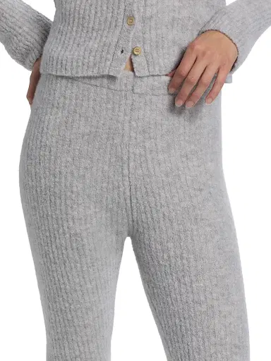 The Elder Statesman Women's Rib-Knit Cashmere-Silk Pants | Thumbnail 6