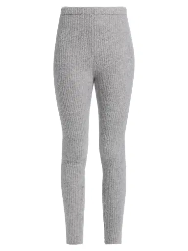 The Elder Statesman Women's Rib-Knit Cashmere-Silk Pants | Thumbnail 1