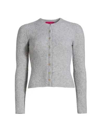 The Elder Statesman Women's Rib-Knit Cashmere-Silk Cardigan | Thumbnail 1