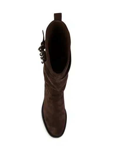 Black Suede Studio Women's Ashley Suede Rider Boots - Dark Brown Suede | Thumbnail 3 Black Suede Studio Women's Ashley Suede Rider Boots - Dark Brown Suede | Thumbnail 3