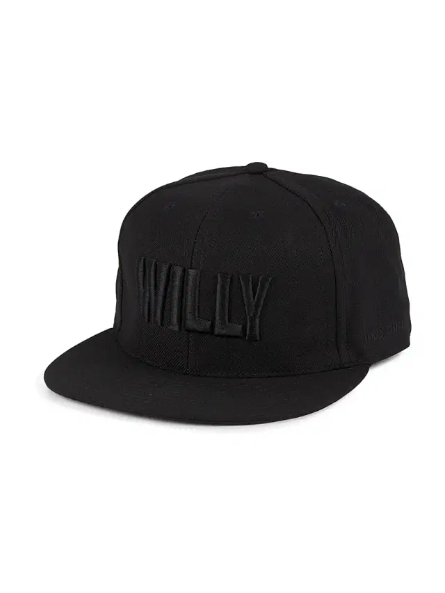 Willy Chavarria Men's Willy Flat-Brim Cap - Black