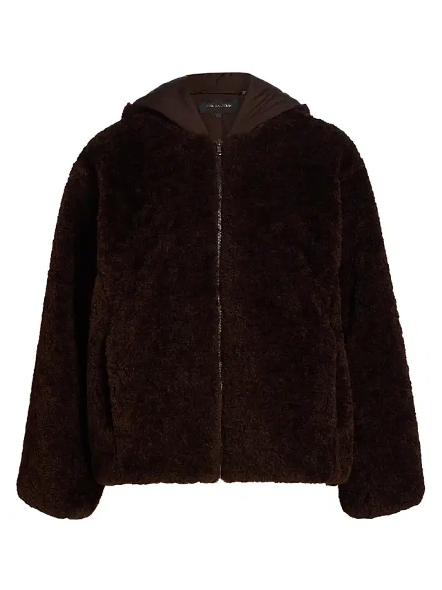Kobi Halperin Women's Ilyssa Hooded Faux Shearling Jacket - Espresso