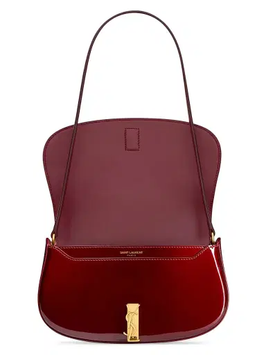 Saint Laurent Women's Mini Voltaire Shoulder Bag Iin Patent Leather | Thumbnail 4 Saint Laurent Women's Mini Voltaire Shoulder Bag Iin Patent Leather | Thumbnail 4