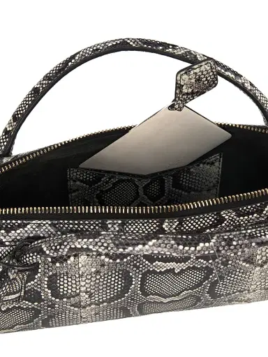 Alaïa Women's Teckel Snakeskin-Embossed Leather Clutch | Thumbnail 3 Alaïa Women's Teckel Snakeskin-Embossed Leather Clutch | Thumbnail 3