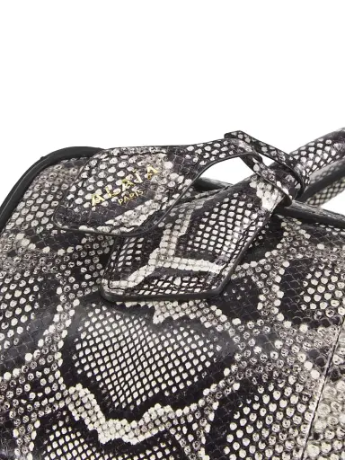 Alaïa Women's Teckel Snakeskin-Embossed Leather Clutch | Thumbnail 4 Alaïa Women's Teckel Snakeskin-Embossed Leather Clutch | Thumbnail 4