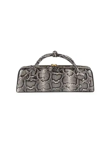 Alaïa Women's Teckel Snakeskin-Embossed Leather Clutch | Thumbnail 1 Alaïa Women's Teckel Snakeskin-Embossed Leather Clutch | Thumbnail 1