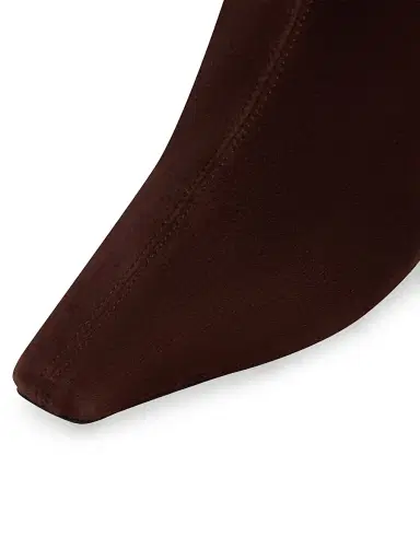 NEOUS Women's Ran 80MM Under-the-Knee Suede Boots - Dark Chocolate - Size 5.5 | Thumbnail 3
