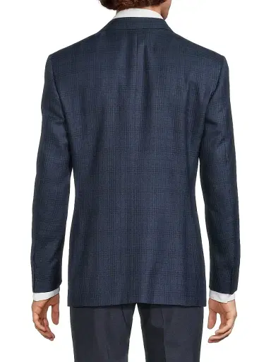 Canali Men's Siena Plaid Classic-Fit Sportcoat | Thumbnail 5 Canali Men's Siena Plaid Classic-Fit Sportcoat | Thumbnail 5