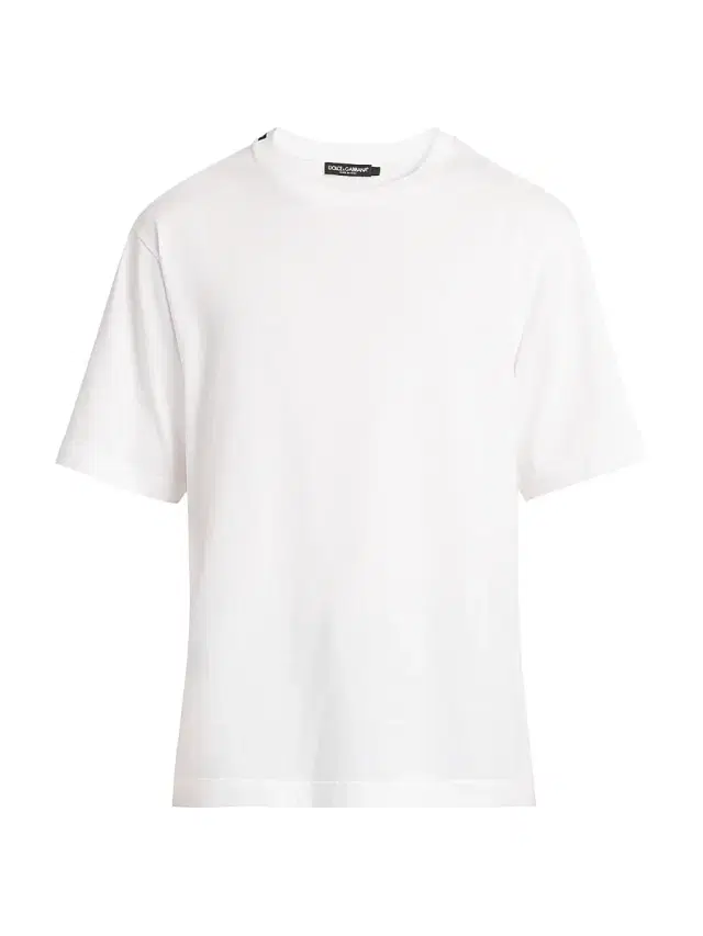 Men's Crewneck Cotton T-Shirt - Bianco Ottico
