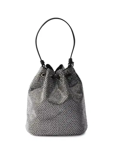 Prada Women's Crystal-Studded Satin Mini-Bag | Thumbnail 3