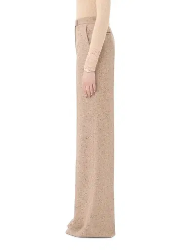Valentino Garavani Women's Natté Buttoned Weave Pants - Ivory Beige - Size 2 | Thumbnail 3