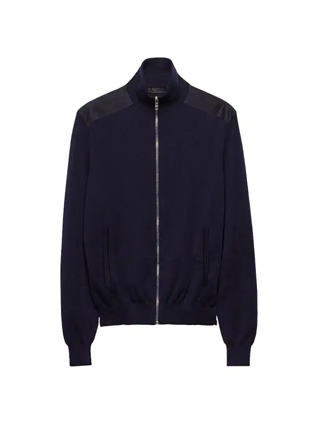 Men's Cashmere Zipper Cardigan - Blue