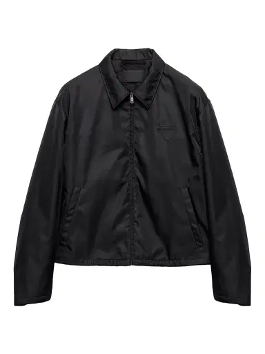 Prada Men's Re-Nylon Blouson Jacket - Black | Thumbnail 1 Prada Men's Re-Nylon Blouson Jacket - Black | Thumbnail 1