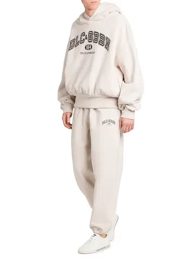 Dolce & Gabbana Men's Logo Cotton Sweatpants - Beige Chiaro | Thumbnail 2