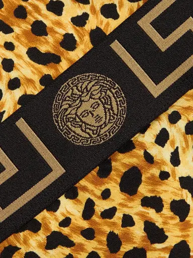 Versace Women's Cheetah-Print Stretch-Cotton Jersey Underwear - Size XL | Thumbnail 6