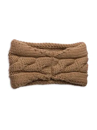 Prada Women's Wool Headband - Brown | Thumbnail 4