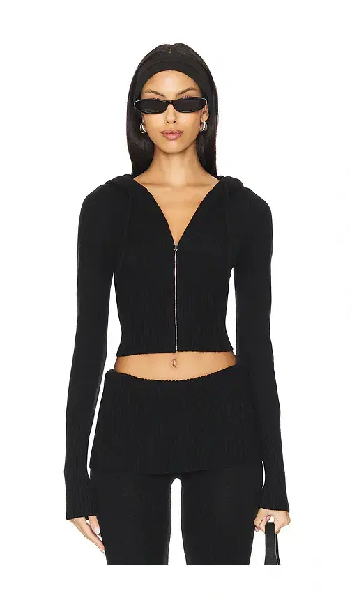 Frankies Bikinis Aimee Cloud Knit Hoodie