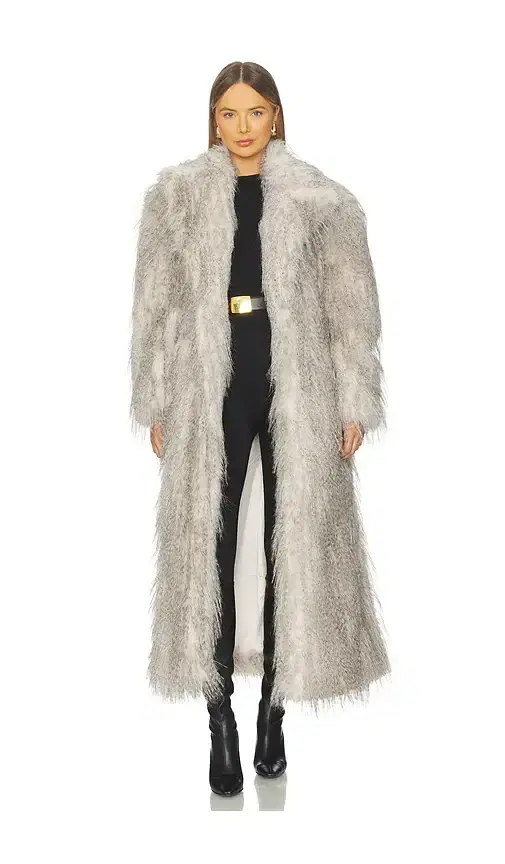 x REVOLVE Duke Faux Fur Coat