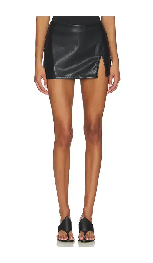 superdown Miley Faux Leather Skort