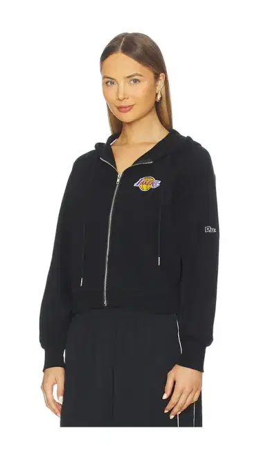 Hype and Vice Los Angeles Lakers The Raglan Zip Up Hoodie | Thumbnail 2