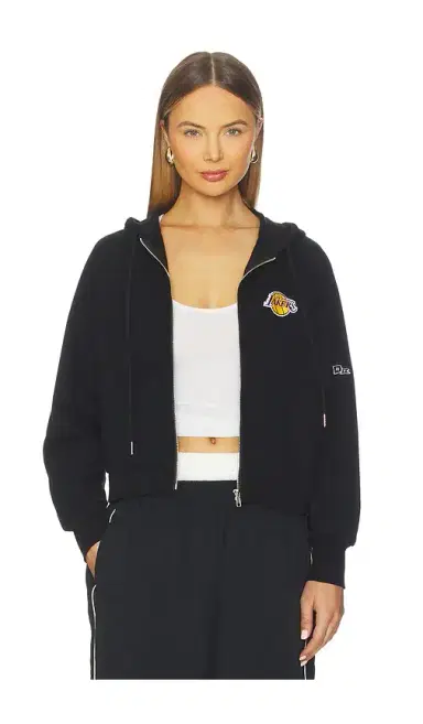 Hype and Vice Los Angeles Lakers The Raglan Zip Up Hoodie | Thumbnail 1