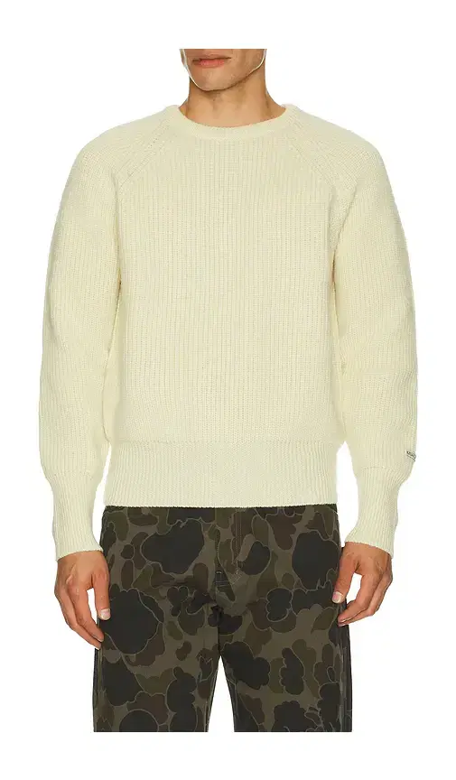 After Pray Rover Patched Knit Crew Neck Sweater