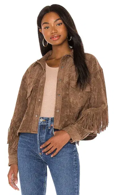 BLANKNYC Fringe Shacket | Thumbnail 2 BLANKNYC Fringe Shacket | Thumbnail 2