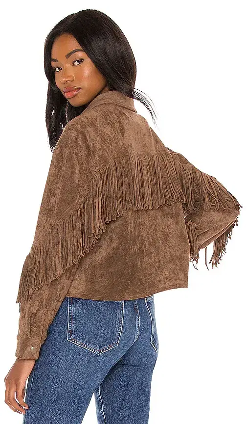 BLANKNYC Fringe Shacket