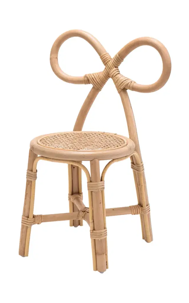 Kids Rattan Bow Chair