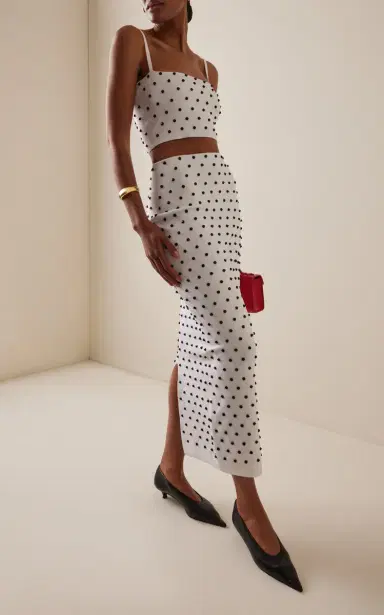 Carolina Herrera Beaded Knit Crop Top | Thumbnail 3 Carolina Herrera Beaded Knit Crop Top | Thumbnail 3