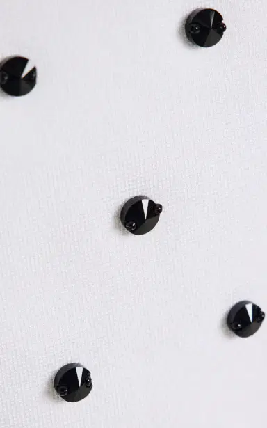 Carolina Herrera Polka-Dot Beaded Knit Midi Dress | Thumbnail 6 Carolina Herrera Polka-Dot Beaded Knit Midi Dress | Thumbnail 6