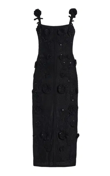 Carolina Herrera Crocheted Midi Dress | Thumbnail 1 Carolina Herrera Crocheted Midi Dress | Thumbnail 1