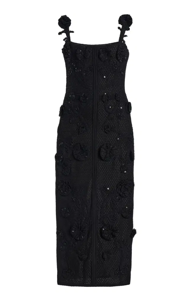 Carolina Herrera Crocheted Midi Dress
