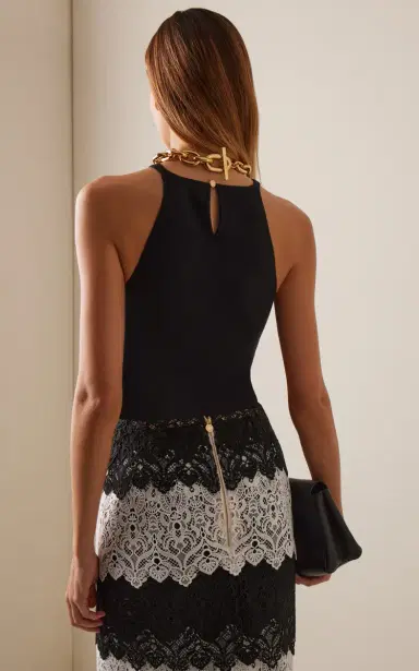 Carolina Herrera Signature Silk-Cotton Tank Top | Thumbnail 4