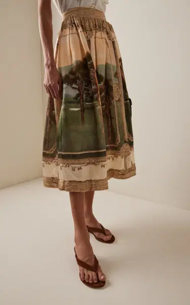 Agua by Agua Bendita Tangelo Paraiso Linen-Blend Midi Skirt | Thumbnail 7 Agua by Agua Bendita Tangelo Paraiso Linen-Blend Midi Skirt | Thumbnail 7