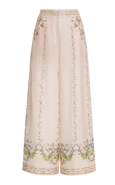 Agua by Agua Bendita Tota Anhelo Printed Linen Trousers | Thumbnail 1