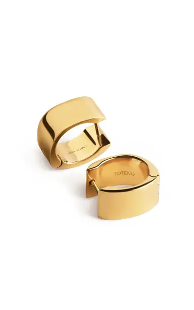 Toteme Signature Hoops Gold Plated | Thumbnail 9 Toteme Signature Hoops Gold Plated | Thumbnail 9
