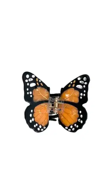 Solar Eclipse Hand-painted Mini Monarch Claw Hair Clip | Thumbnail 1 Solar Eclipse Hand-painted Mini Monarch Claw Hair Clip | Thumbnail 1