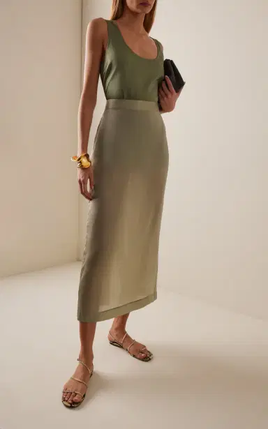 Heirlome Irene Silk Midi Skirt | Thumbnail 3 Heirlome Irene Silk Midi Skirt | Thumbnail 3