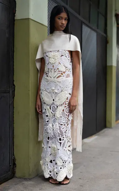 Heirlome Roselia Cotton-Silk Midi Dress | Thumbnail 5