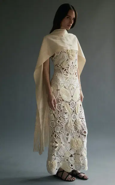 Heirlome Roselia Cotton-Silk Midi Dress | Thumbnail 7