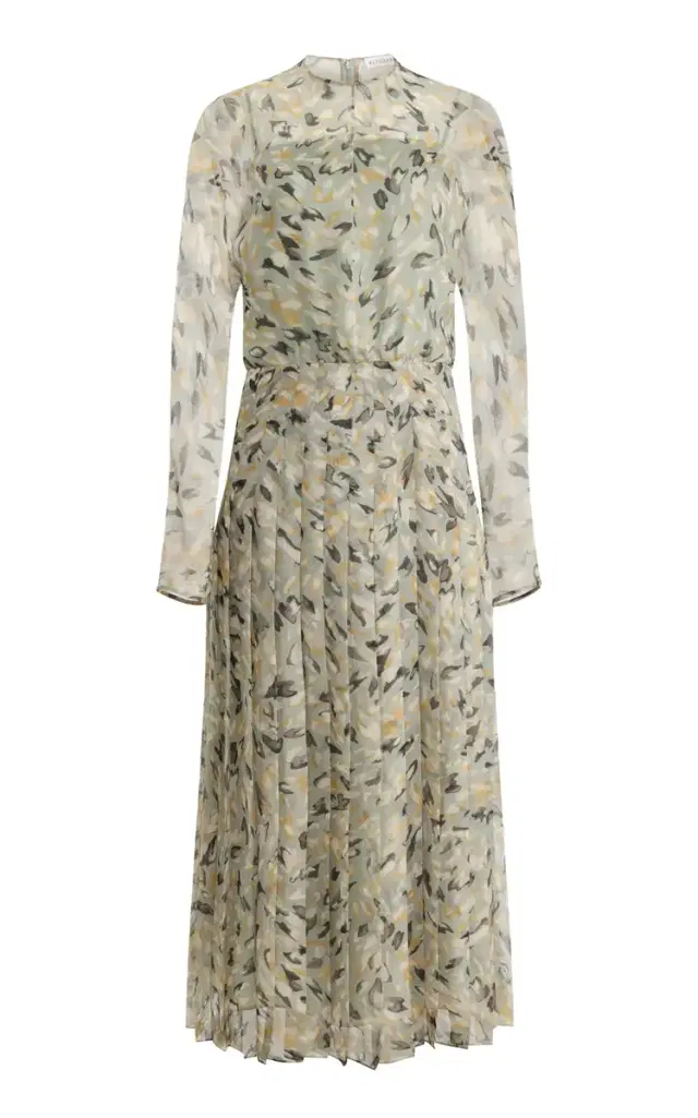 Altuzarra Birdy Printed Chiffon Maxi Dress