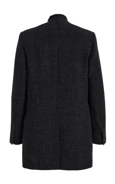 Michael Kors Collection Frayed Wool-Linen Blazer | Thumbnail 3