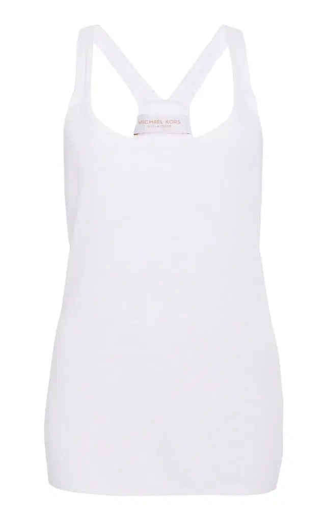 Ribbed Superfine Linen-Cotton Tank Top