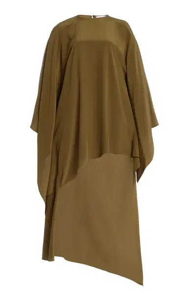Michael Kors Collection Asymmetric Silk Crepe de Chine Caftan Top | Thumbnail 1