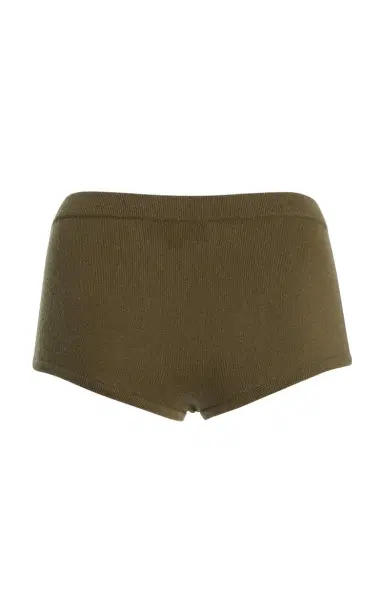 Michael Kors Collection Knit Cashmere-Blend Brief Shorts | Thumbnail 3