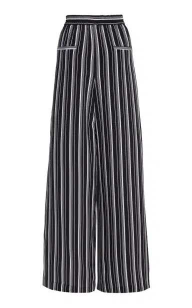 Michael Kors Collection Striped Crepe de Chine Wide-Leg Pants | Thumbnail 5